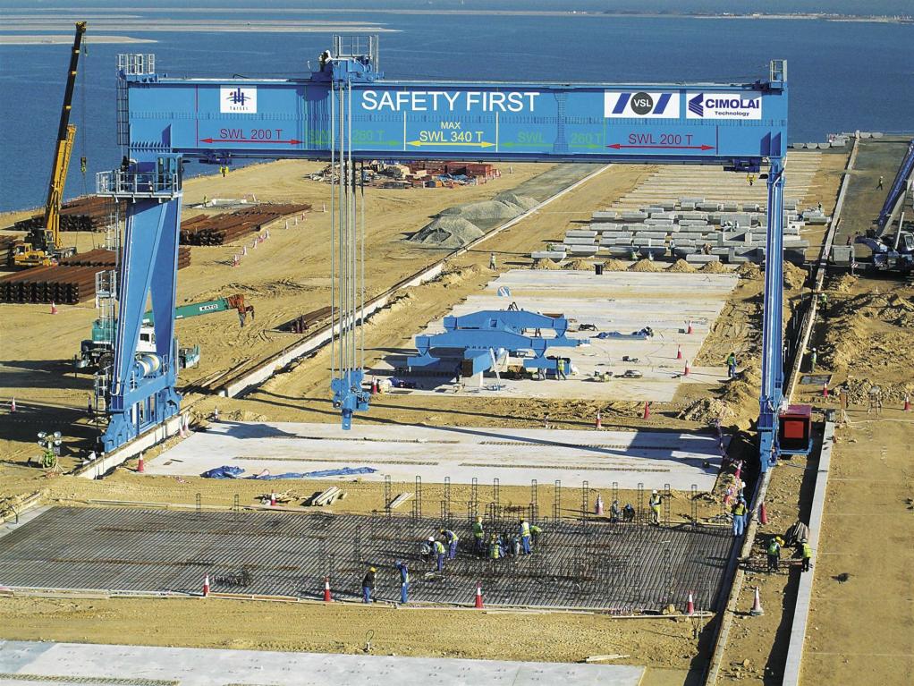 340 ton capacity gantry crane